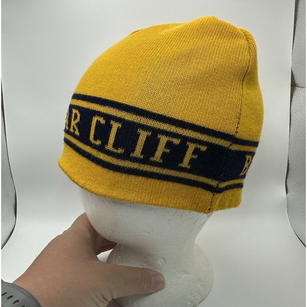 Briar Cliff University Beanie Double Sided Reversible Blue And Yellow‎ - Picture 7 of 7
